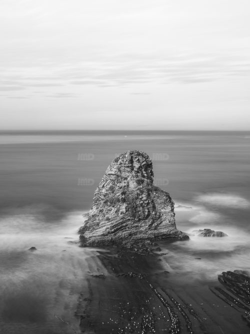 Côte Basque, le rocher, près du Château d'Abbadia